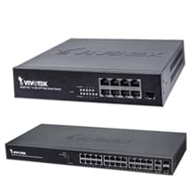 These unmanaged Ethernet switches come in a wide range of models including desktop and rack-mount form factors, 4 to 24 PoE ports, and power outputs from IEEE802.3af (15.4W) to UPoE (60W). 